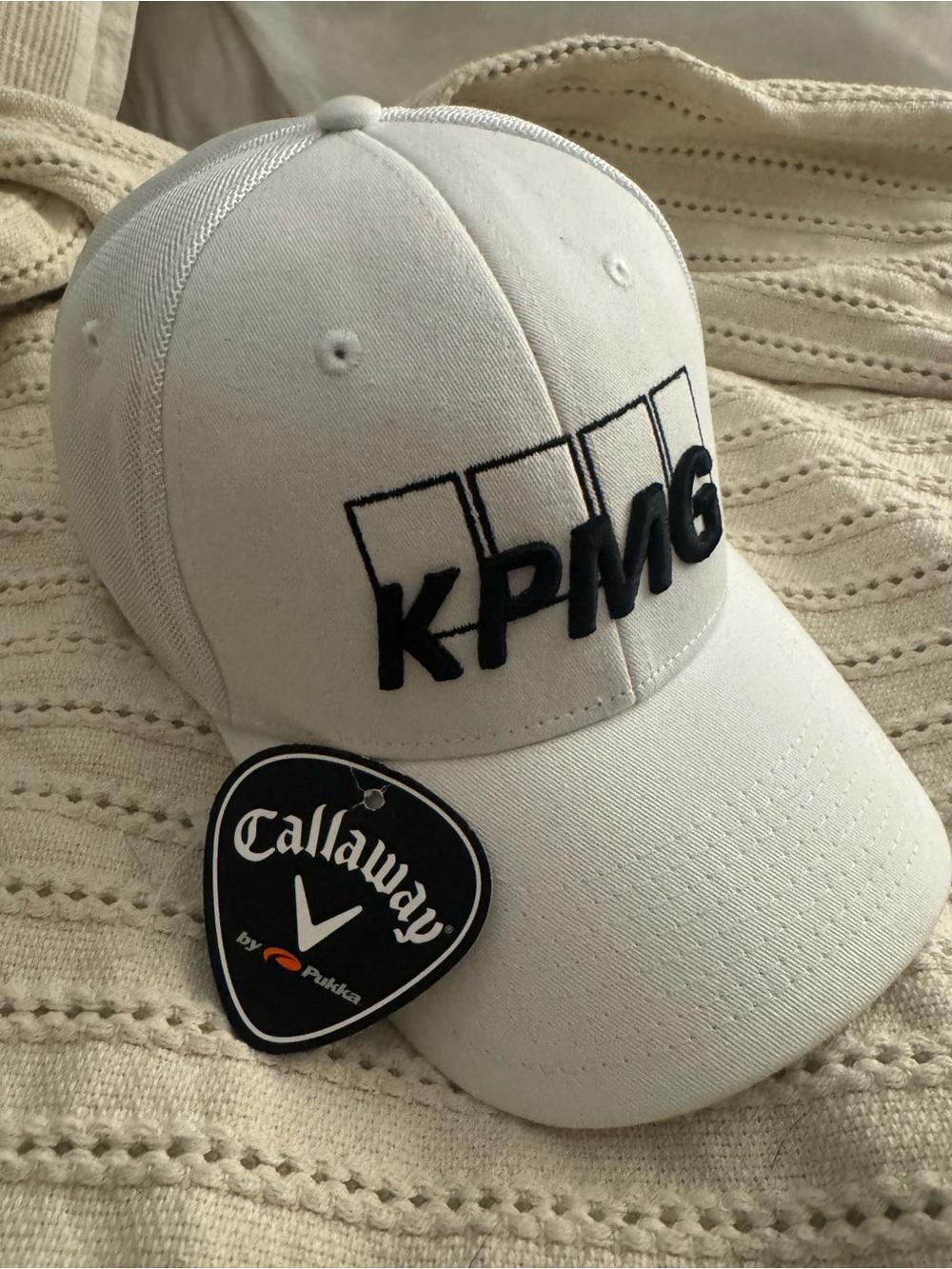 KPMG White Men’s Baseball Cap by Callaway- Never Worn
